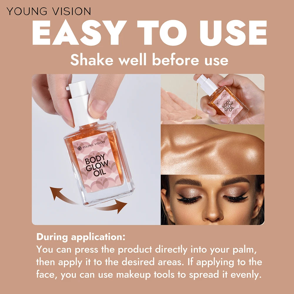 Glow Up Body Oil – Lightweight Luminous Shimmer