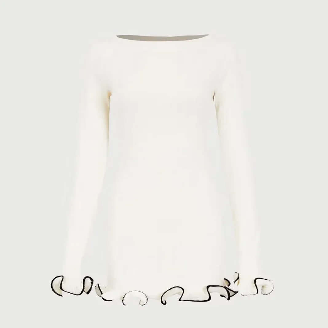 Knitted Mini Dress – Slim Fit Party Wear - Viva Bella