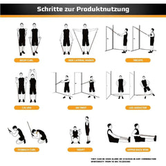 Resistance Bands Set Tension Pull Rope for Men Women Workout Exercise Bands for Fitness Home Gym Strength Training Equipment - Viva Bella