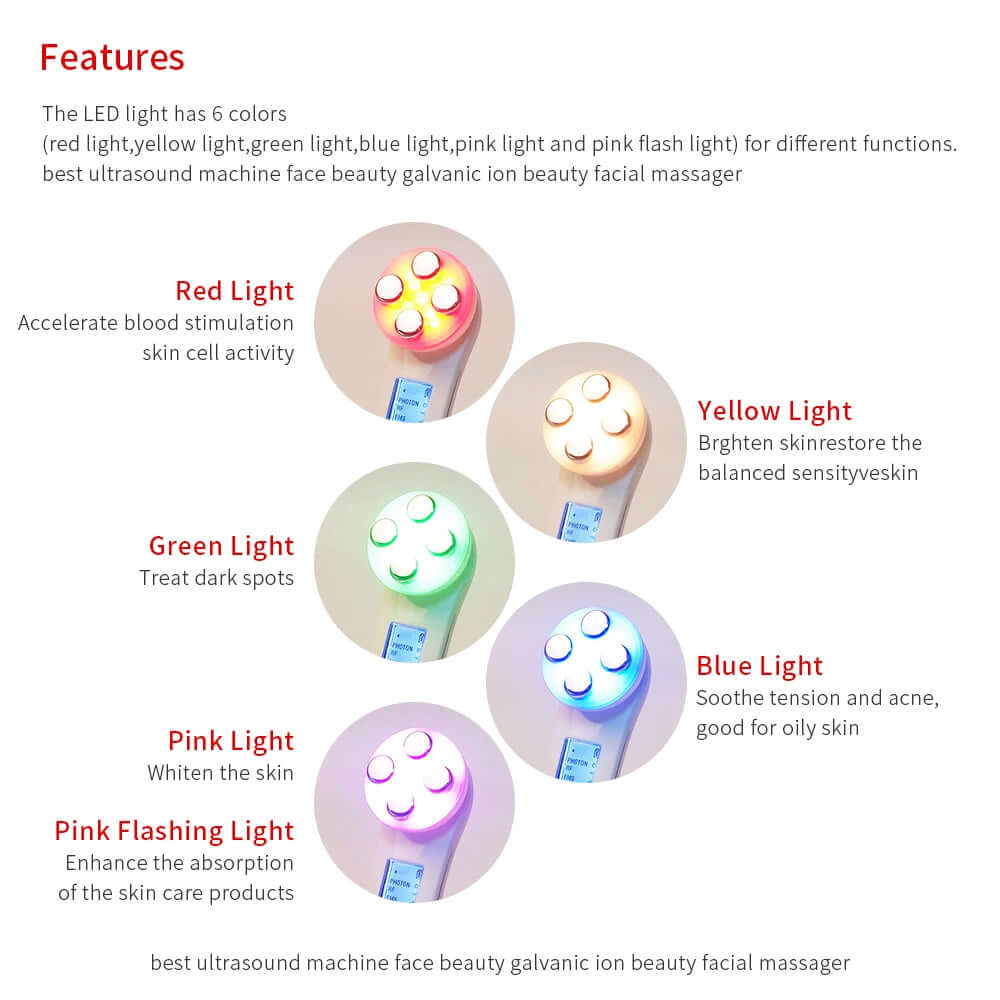 EMS Electroporation LED Photon Beauty Device - Viva Bella