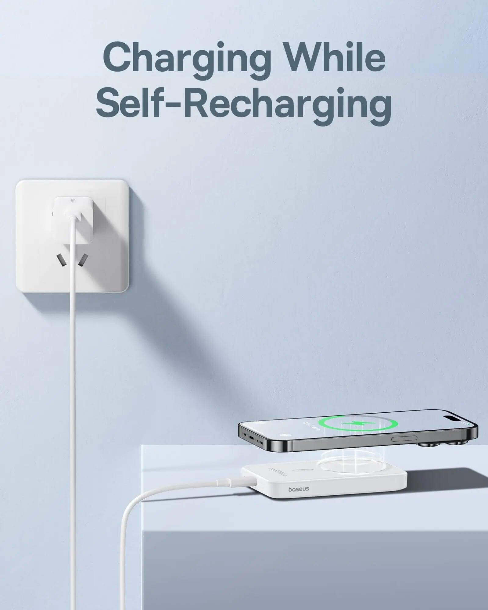 Baseus 20W Magnetic Power Bank - 5000mAh, Fast Charging for iPhone 8-16 - Viva Bella