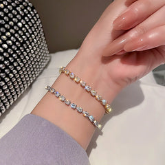 Fashion Droplet Shape Zircon Bracelet - Viva Bella