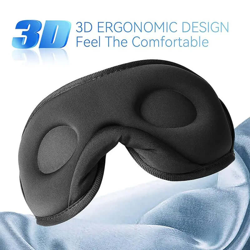 Mask For Sleep Headphones Bluetooth 3D Eye Mask Music Play Sleeping Headphones with Built-in HD Speaker - Viva Bella