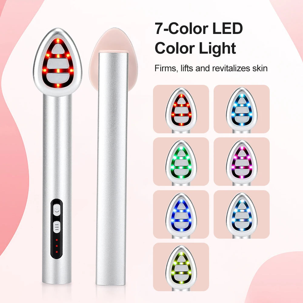 Electric Eye Massager 7 Color Eye Beauty Device Eye Anti Wrinkle Skin Lifting Pen Remove Eye Bags Dark Circles Eye Massager