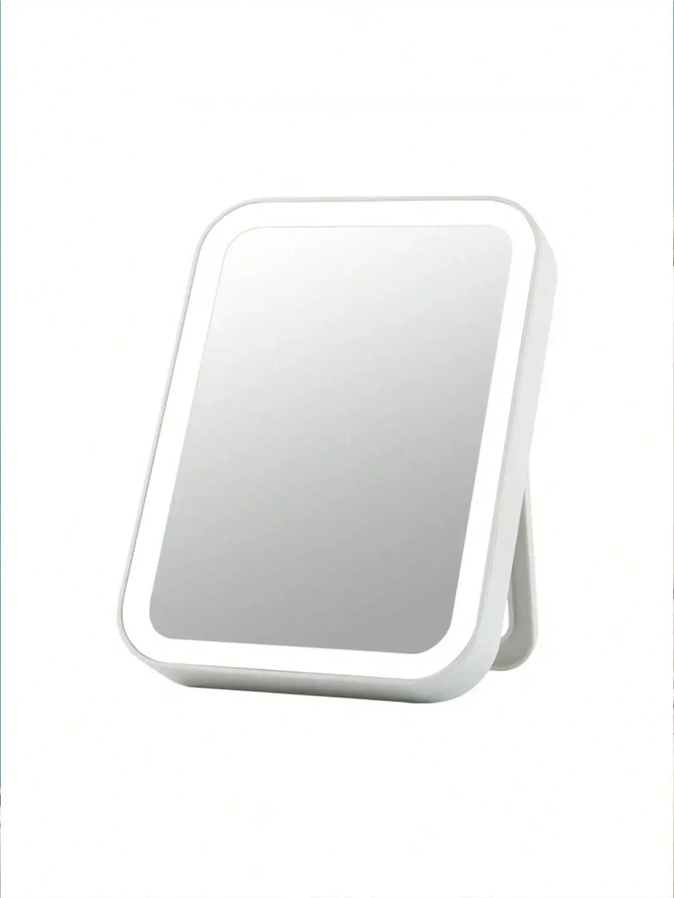 LED Makeup Mirror with Light - USB or AA Powered, Folding Design - Viva Bella