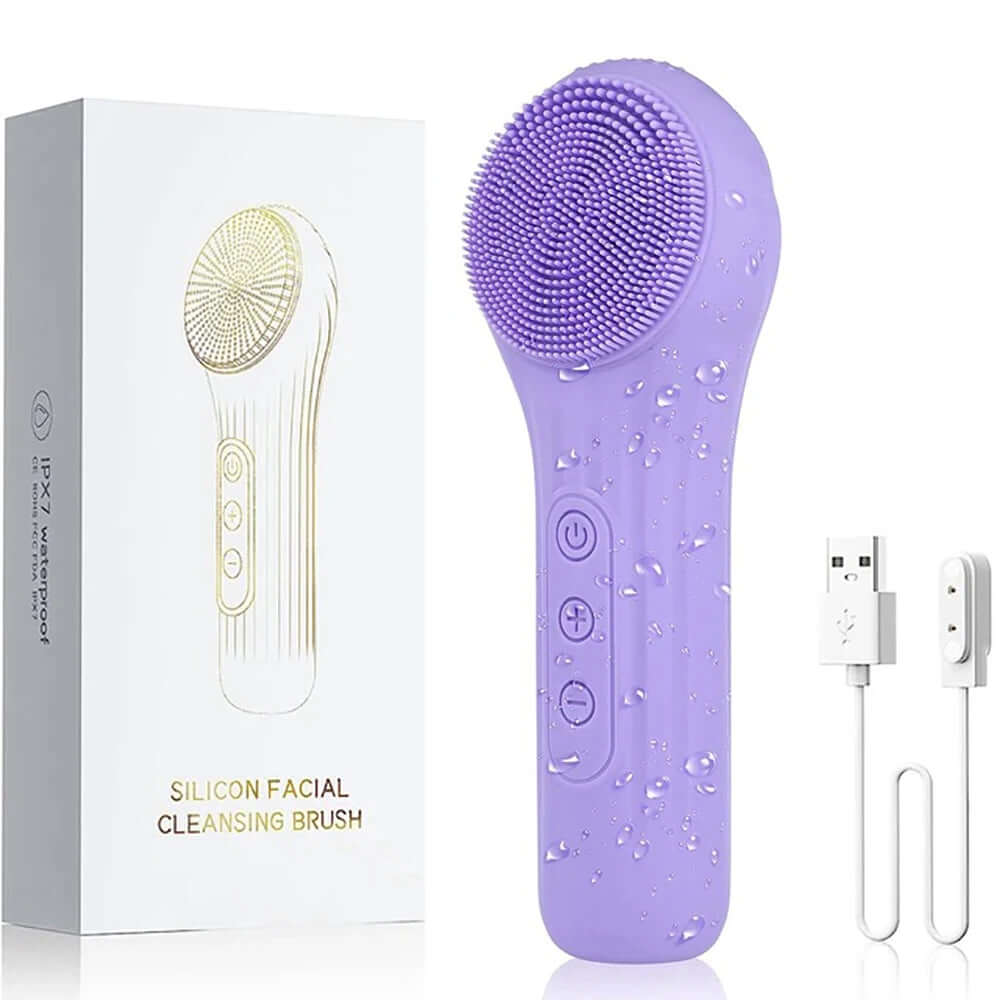 Sonic Waterproof Facial Cleansing Brush - Viva Bella
