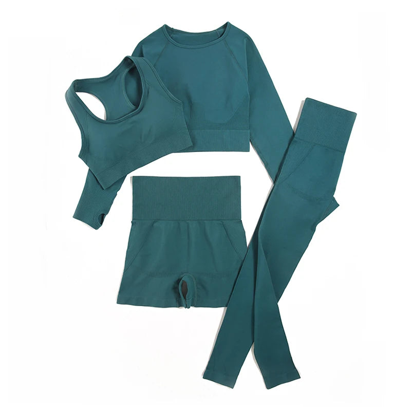 Essential Yoga Set – 2/3/4pc Seamless Gymwear