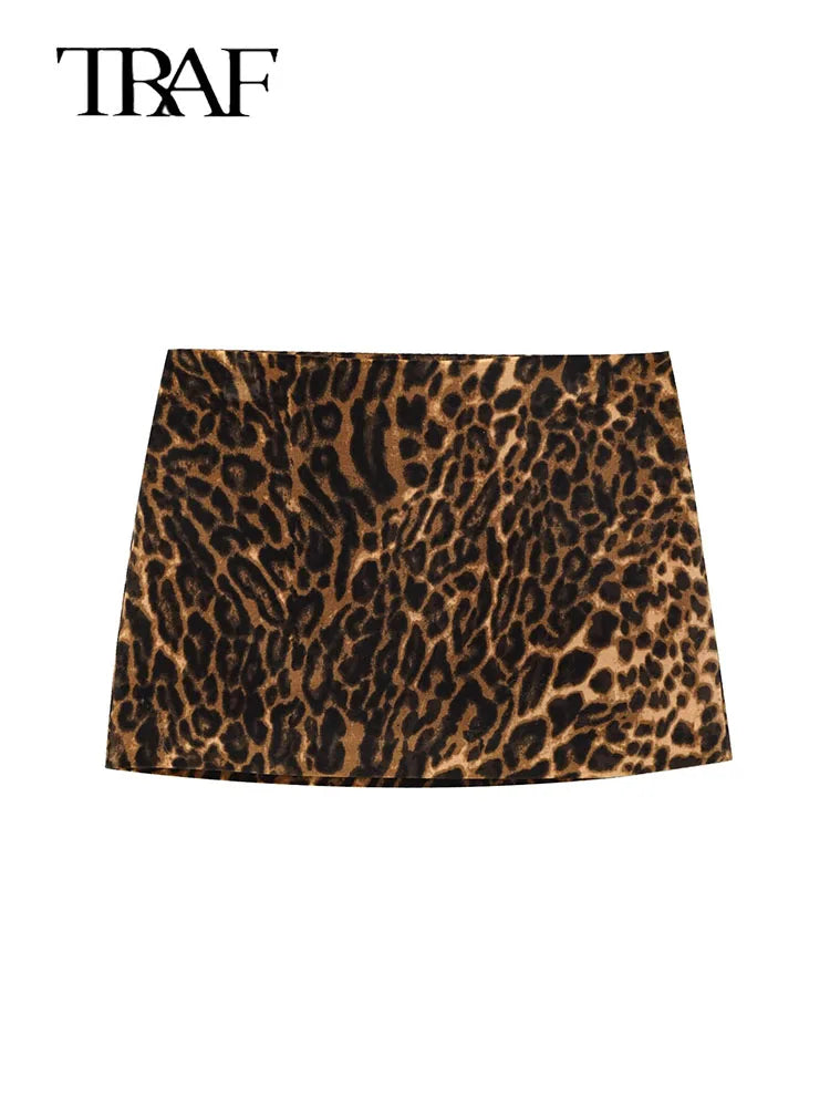 Leopard Blazer & Mini Skirt Set – Bold Statement Look