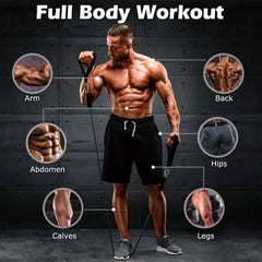 Resistance Bands Set Tension Pull Rope for Men Women Workout Exercise Bands for Fitness Home Gym Strength Training Equipment - Viva Bella