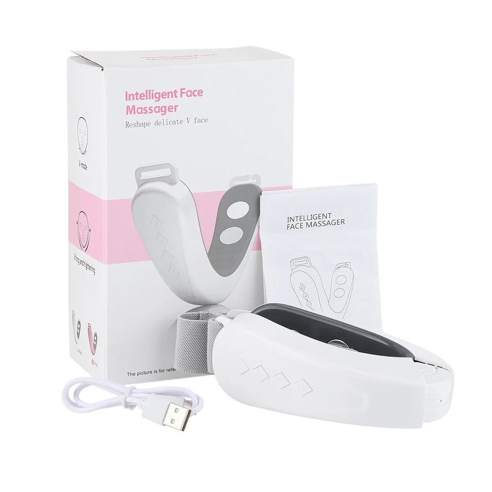 One Set Electric Face Massager 5 Modes 12 Intensity Adjustments Suitable Daily Facial Care - Viva Bella