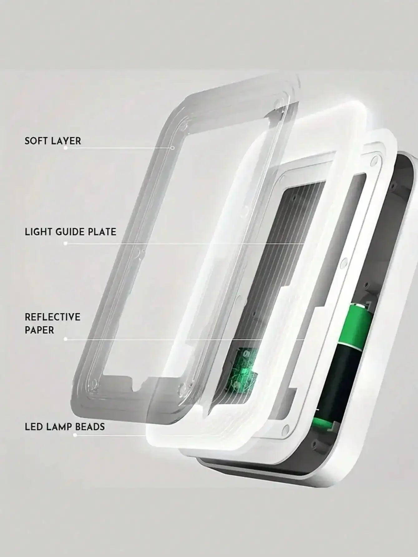 LED Makeup Mirror with Light - USB or AA Powered, Folding Design - Viva Bella