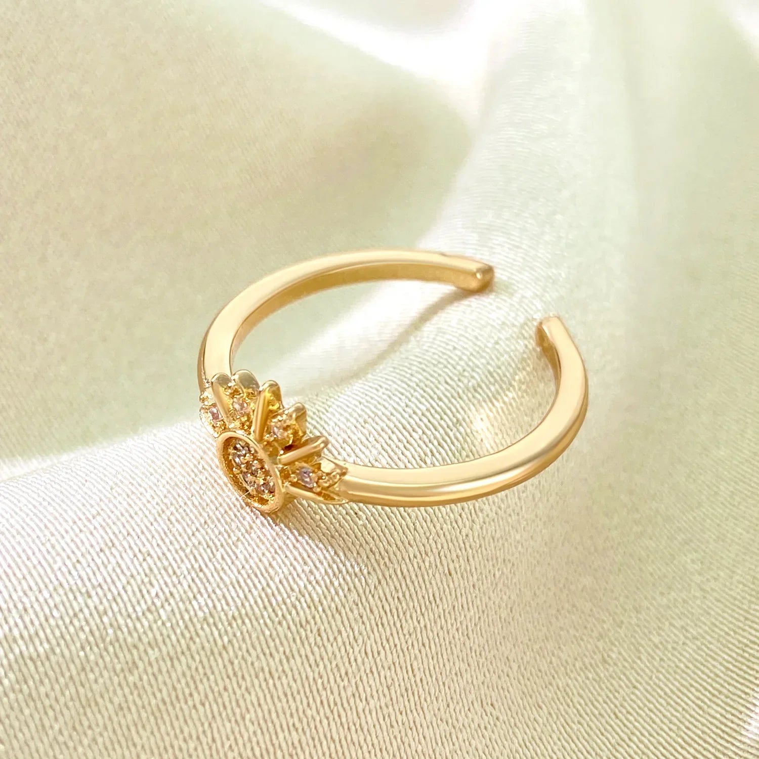 Sparkling Moon Sun Star Ring - Viva Bella