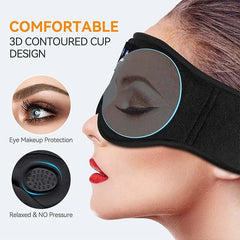Mask For Sleep Headphones Bluetooth 3D Eye Mask Music Play Sleeping Headphones with Built-in HD Speaker - Viva Bella
