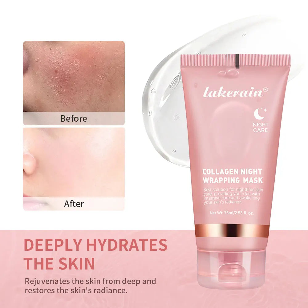 Korean Deep Collagen Mask Peel Off Mask Face Anti Wrinkle Lifting  Skin Care Masks Bio Pack Night Wrapping Woman Overnight Skin - Viva Bella