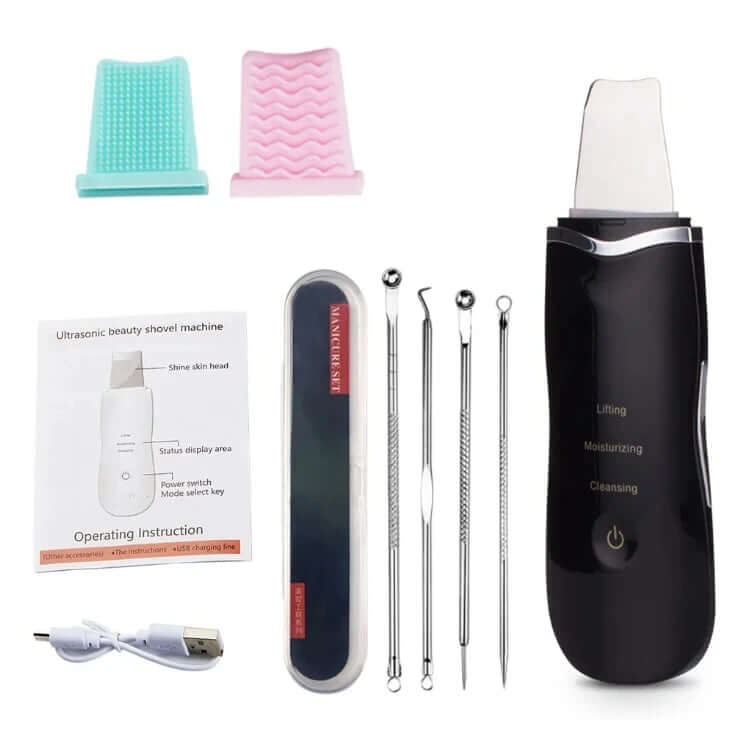 Facial Ultrasonic Skin Scrubber - Viva Bella