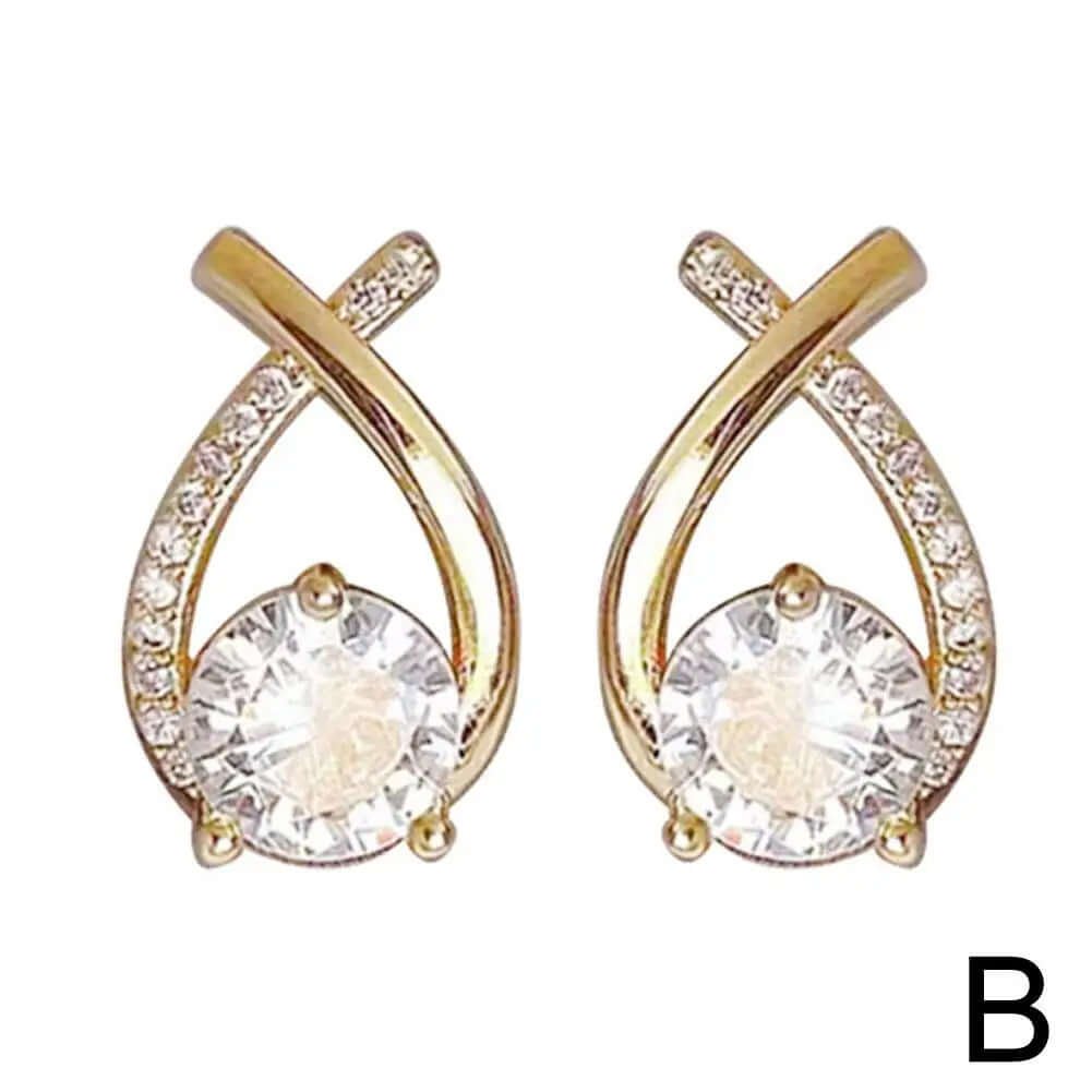 Fashion Cross Stud Earrings For Women - Viva Bella