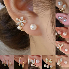 Zircon Flower Crystal Earrings - Viva Bella