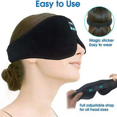 Mask For Sleep Headphones Bluetooth 3D Eye Mask Music Play Sleeping Headphones with Built-in HD Speaker - Viva Bella