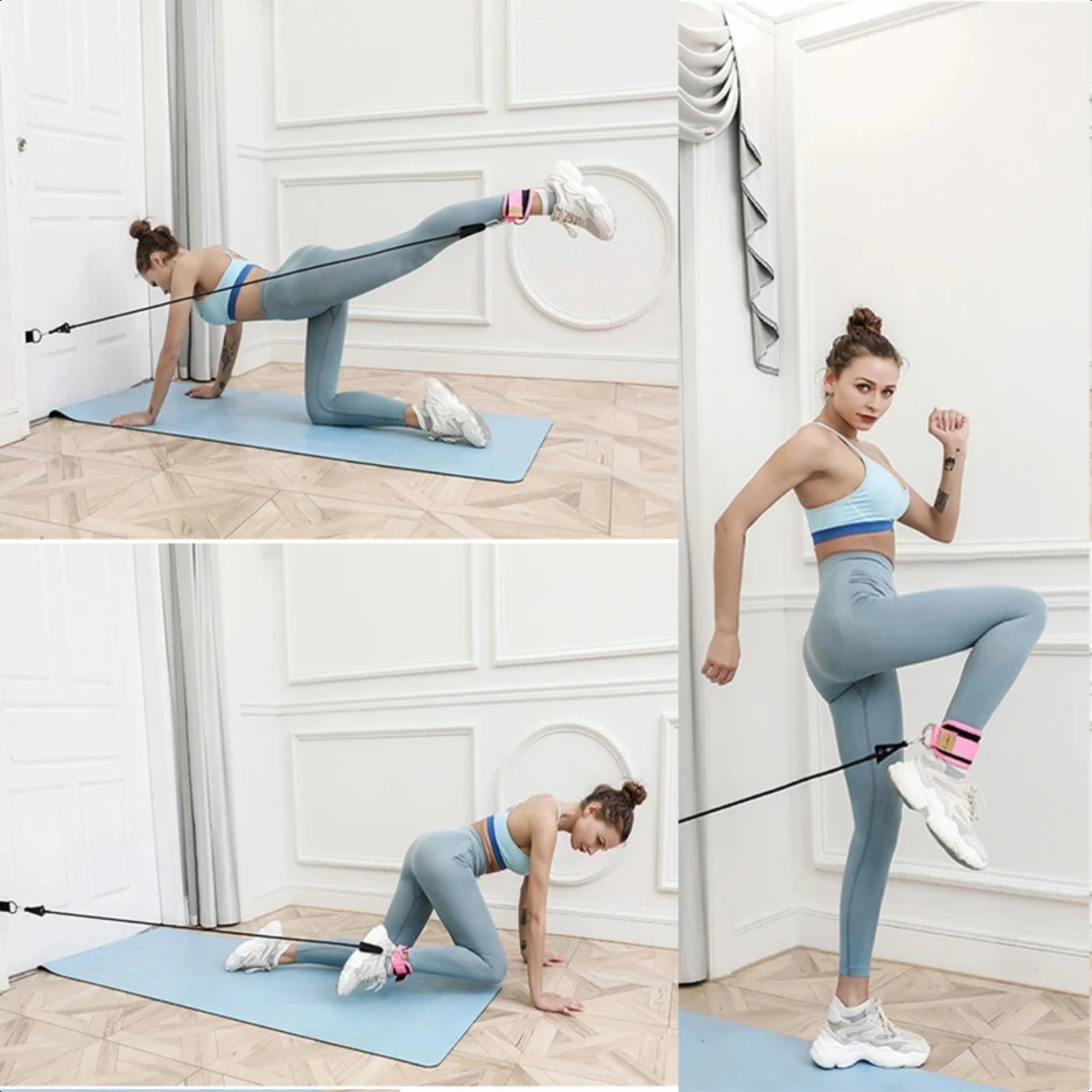 Ankle Straps Resistance Bands Set - Viva Bella