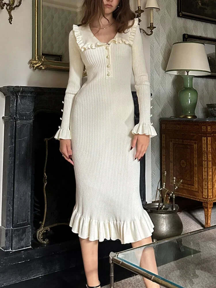 High Waist Ruffled Maxi Dresses - Viva Bella