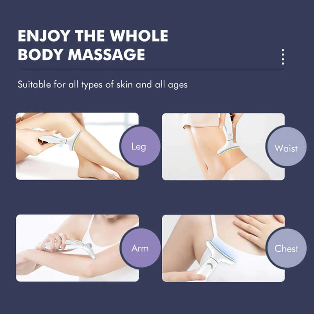 neck face beauty device vibration massage for face and neck personal care skindion home use beauty device face lifting machine - Viva Bella