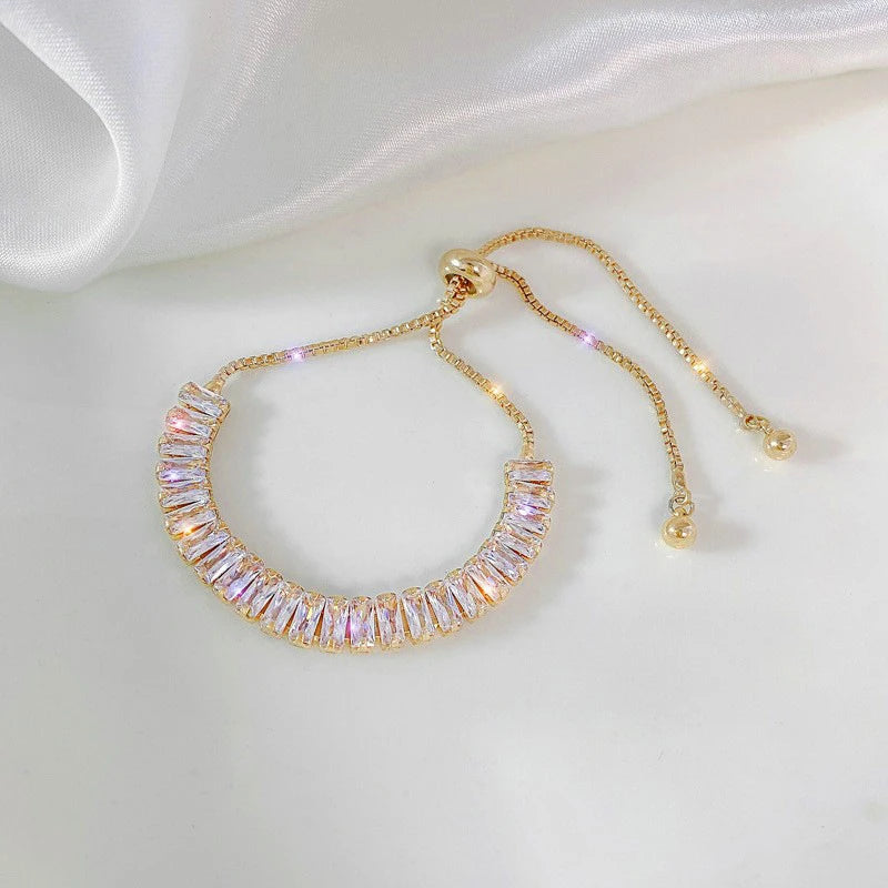 Fashion Droplet Shape Zircon Bracelet - Viva Bella