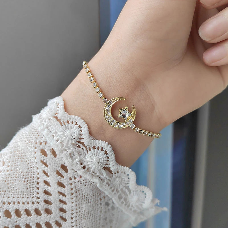 Fashion Droplet Shape Zircon Bracelet - Viva Bella