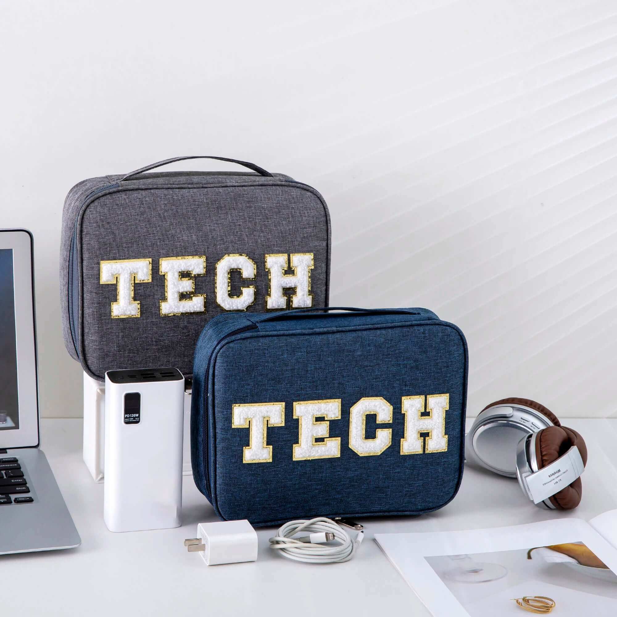 Travel Charger Pouch - Cord & Electronics Organizer Bag - Viva Bella