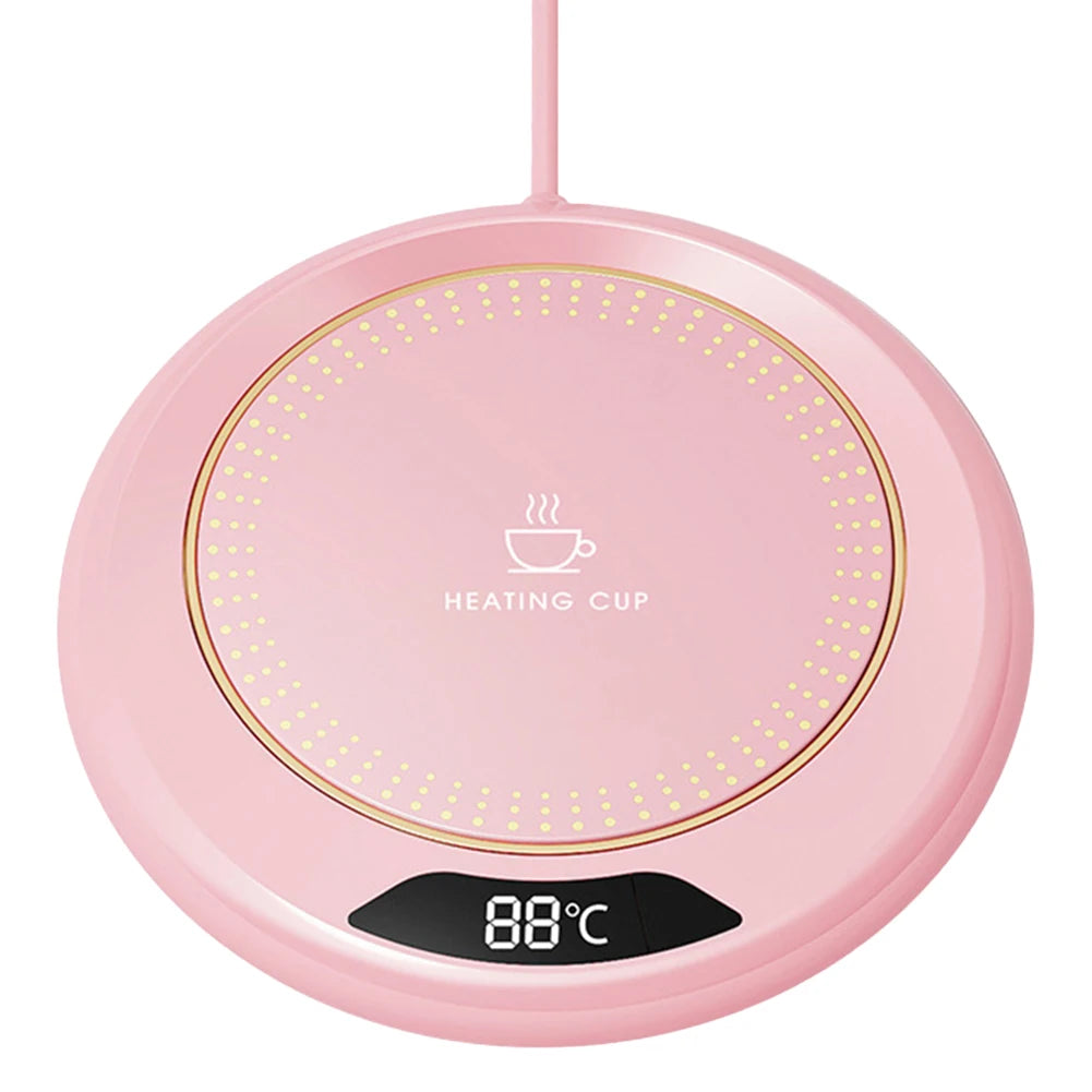 Thermostatic Heating Coaster USB Home Heating Coaster 3-speed Adjustment Heating 55 Degrees Constant Temperature - Viva Bella