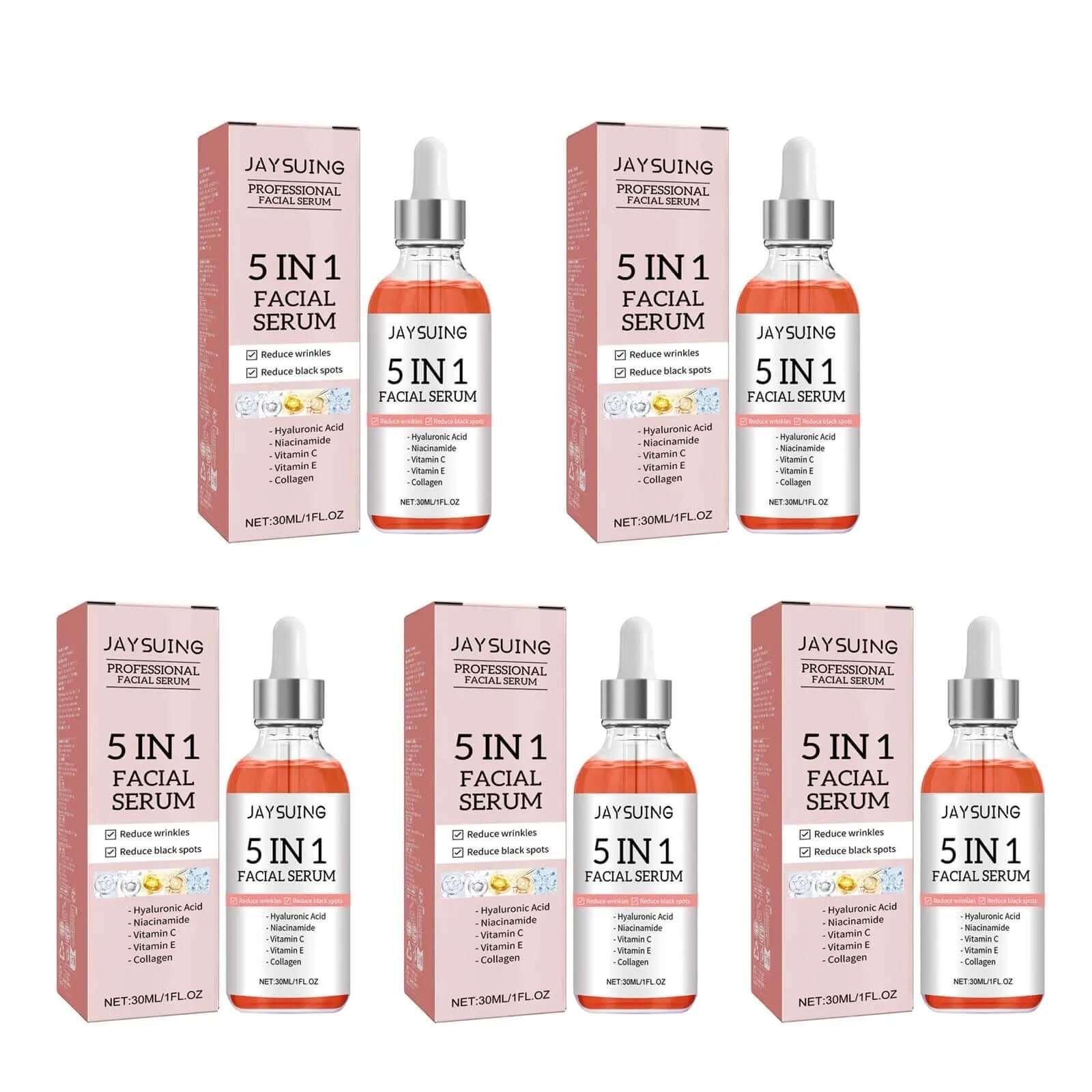 5 In 1 Facial Serum Fade Fine Lines - Viva Bella