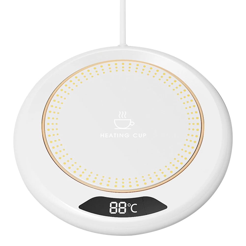 Thermostatic Heating Coaster USB Home Heating Coaster 3-speed Adjustment Heating 55 Degrees Constant Temperature - Viva Bella