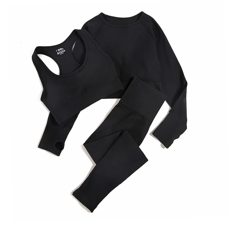 Essential Yoga Set – 2/3/4pc Seamless Gymwear