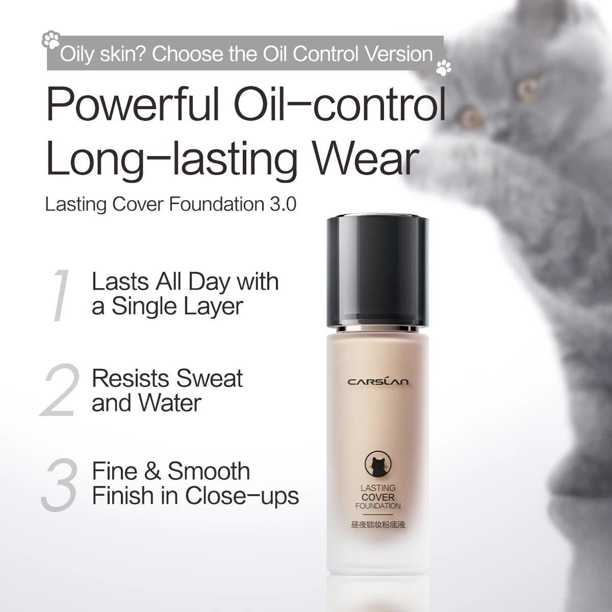 Matte Moisture Foundation – Full Coverage + Shine Control