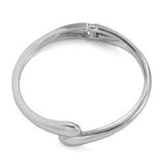 Wide Metal Bangle Ring - Viva Bella