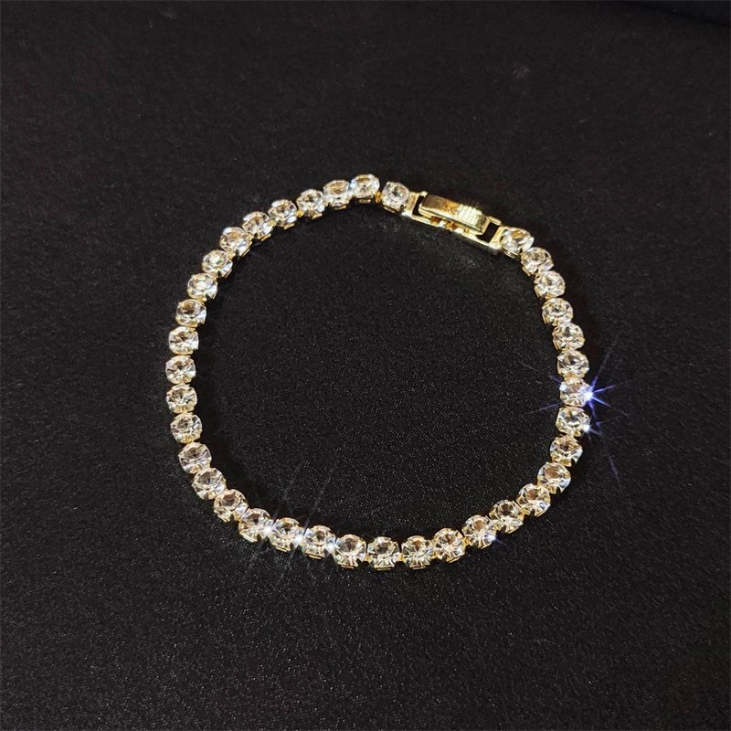 Fashion Droplet Shape Zircon Bracelet - Viva Bella