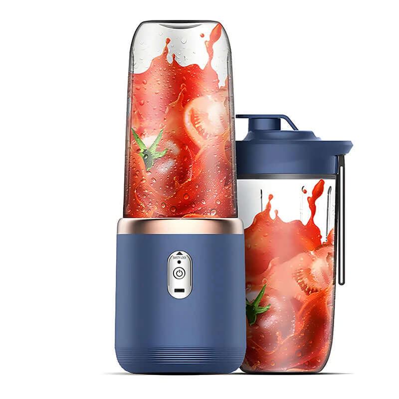 Portable Juicer Blender 400ml Electric Fruit Juicer USB Charging Lemon Orange Fruit Juicing Cup Smoothie Blender Machine 2cups - Viva Bella
