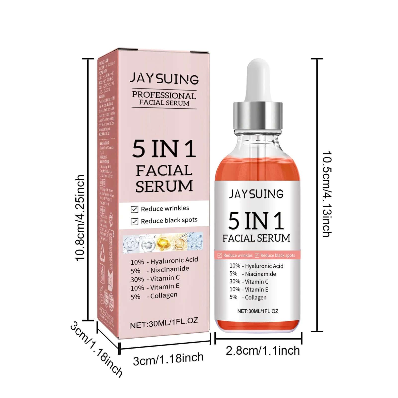 5 In 1 Facial Serum Fade Fine Lines - Viva Bella