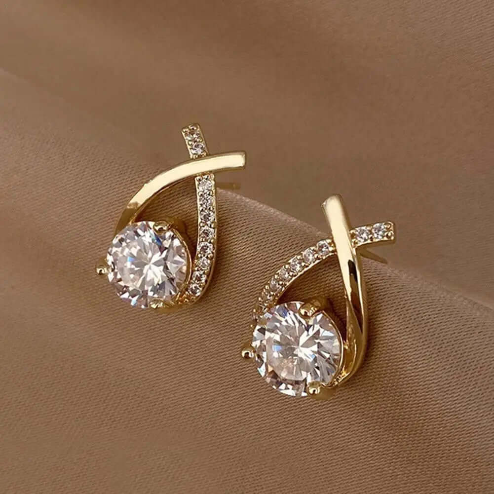 Fashion Cross Stud Earrings For Women - Viva Bella