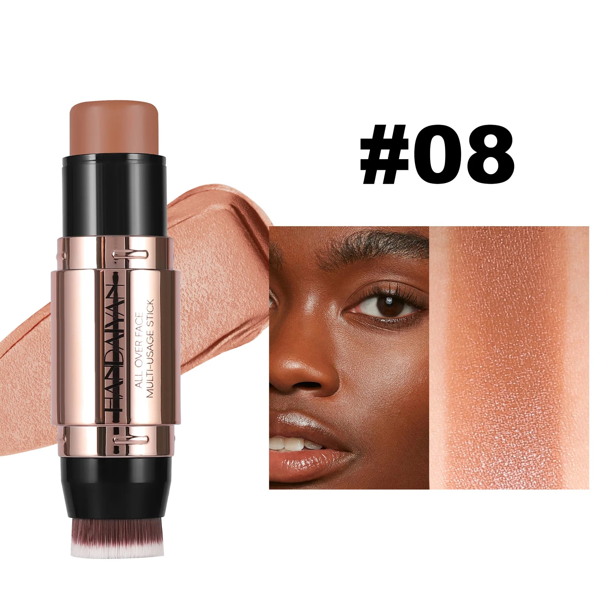 Double Head Highlighter Stick – Smooth & Natural Glow - Viva Bella