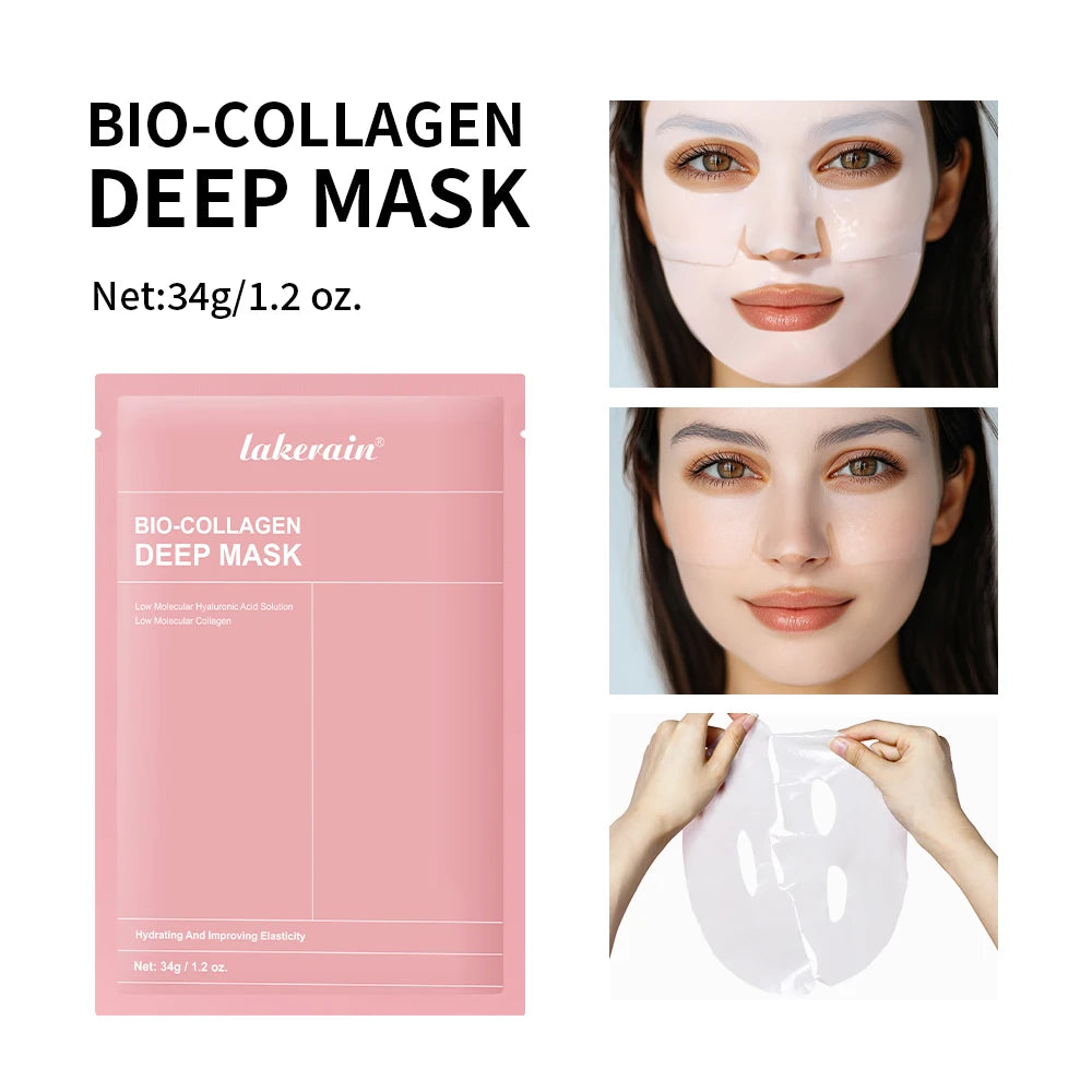 Korean Deep Collagen Mask Peel Off Mask Face Anti Wrinkle Lifting  Skin Care Masks Bio Pack Night Wrapping Woman Overnight Skin - Viva Bella