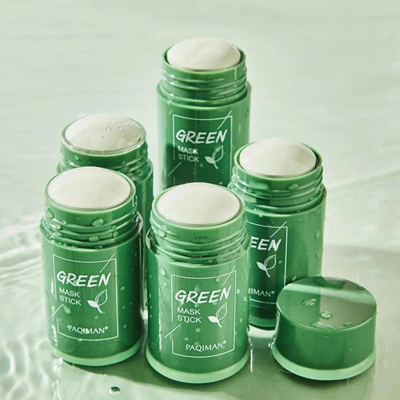 New Hot Green Tea Solid Cleansing Mask Dispel Acne Blemish Mark Remove Blackhead Acne Hydrating Moisturizing Deep Cleansing Mask - Viva Bella
