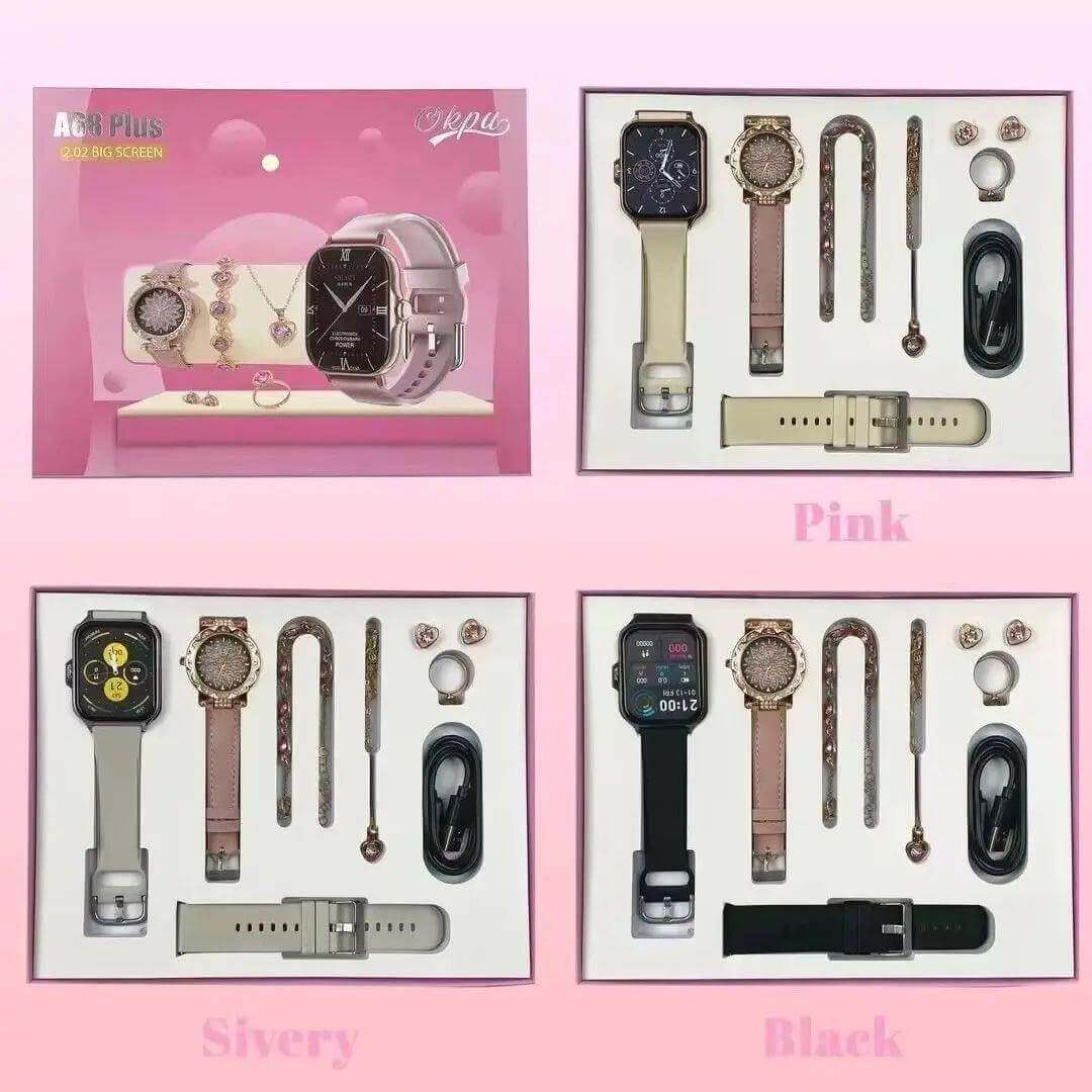 Smart Watch & Jewelry Set - Bluetooth Call Sports Watch & Accessories - Viva Bella