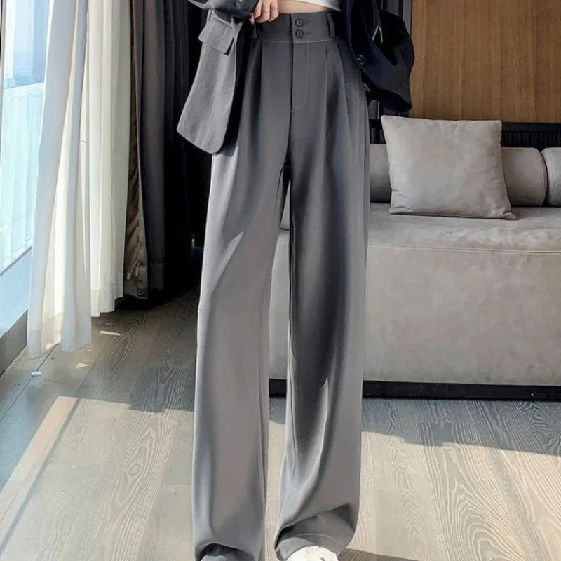 High-Waist Wide-Leg Pants – Elegant & Versatile - Viva Bella