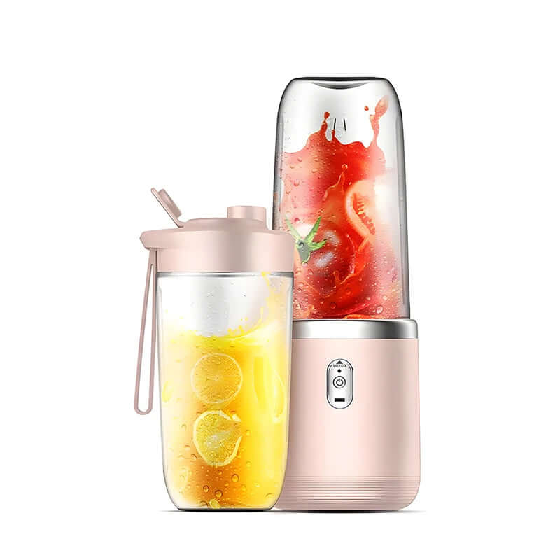 Portable Juicer Blender 400ml Electric Fruit Juicer USB Charging Lemon Orange Fruit Juicing Cup Smoothie Blender Machine 2cups - Viva Bella