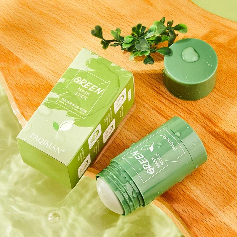 New Hot Green Tea Solid Cleansing Mask Dispel Acne Blemish Mark Remove Blackhead Acne Hydrating Moisturizing Deep Cleansing Mask - Viva Bella