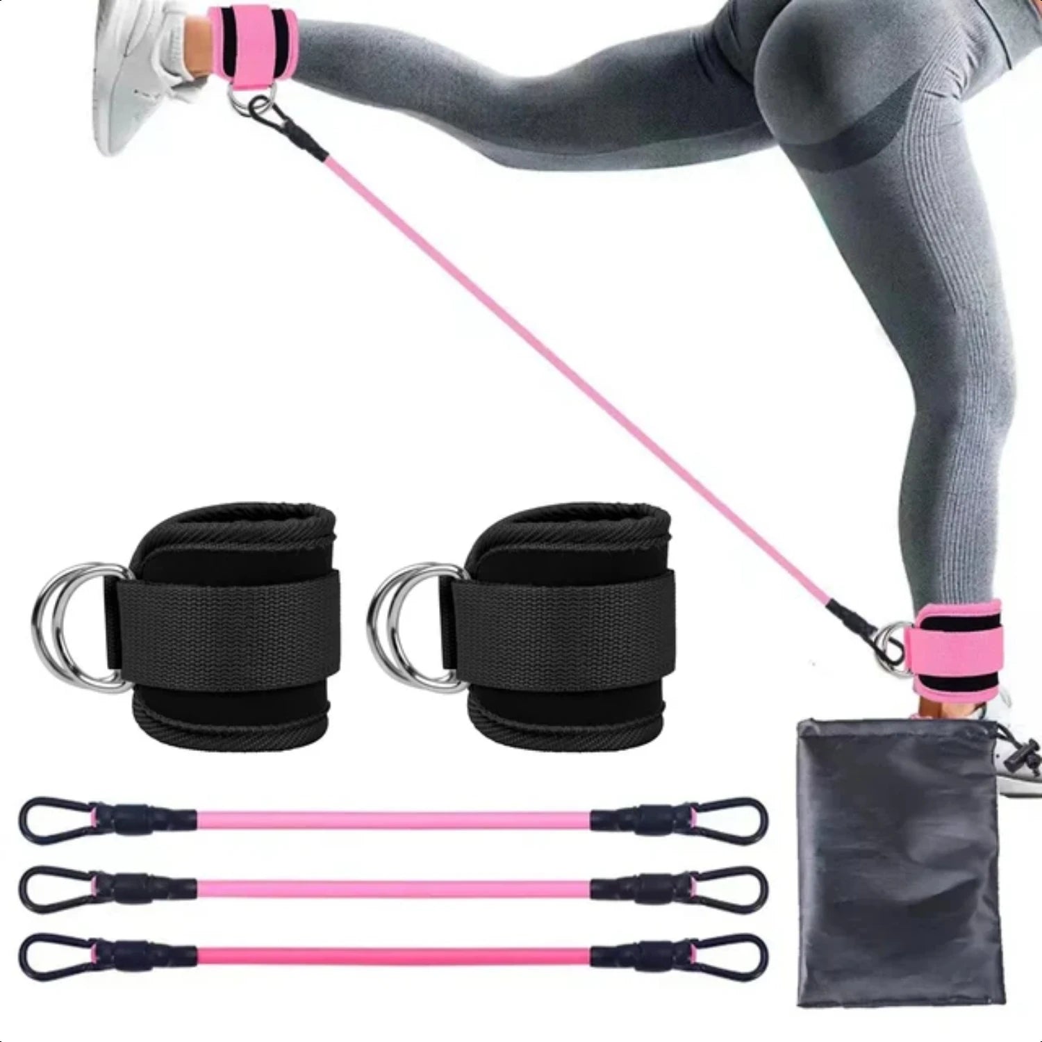 Ankle Straps Resistance Bands Set - Viva Bella