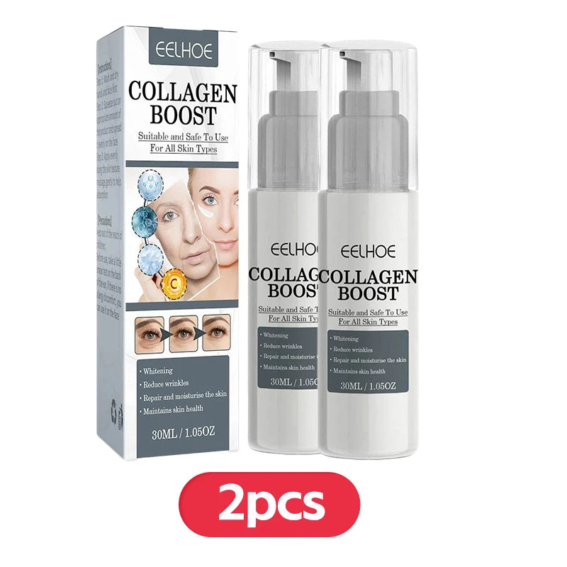 1/2/3pcs 30ml Collagen Boost Firming Essence Cream Fade fine lines Face brightening lightining Serum Cream skin care for women - Viva Bella