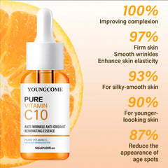 Vitamin C Facial Essence Hyaluronic Acid Dark Skin Brighten Serum Fade Fine Lines Moisturizing Repair Dull Serum Face Skin Care - Viva Bella