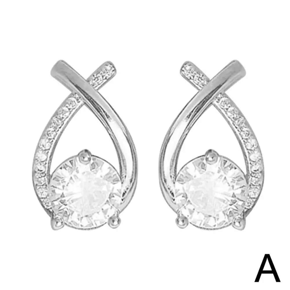 Fashion Cross Stud Earrings For Women - Viva Bella