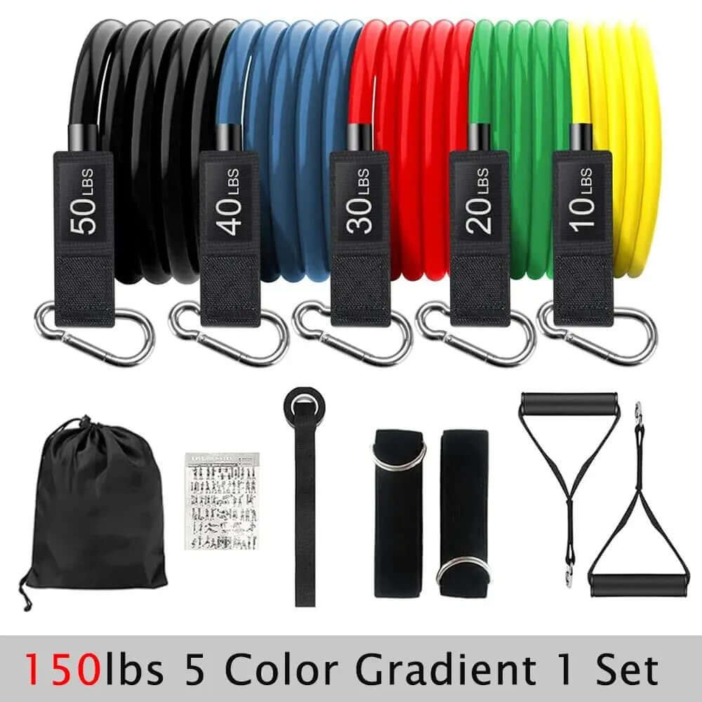 Resistance Bands Set Tension Pull Rope for Men Women Workout Exercise Bands for Fitness Home Gym Strength Training Equipment - Viva Bella